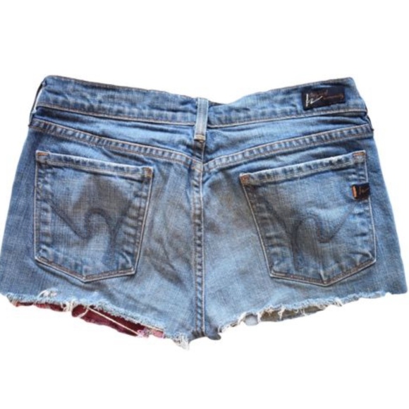 Citizens of Humanity American Flag Shorts Sz 29 - Picture 4 of 8